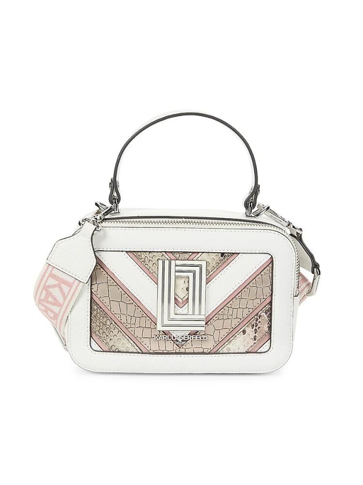 Karl Lagerfeld Paris Women's Simone Top Handle Bag - Winter White Cover