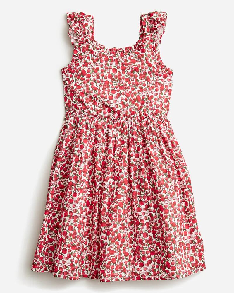 J.Crew Girls' flutter-sleeve dress in Liberty® Eliza's Red fabric Cover