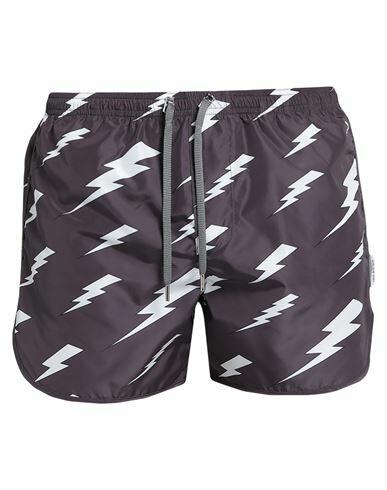 Neil Barrett Man Swim trunks Lead Polyester Cover