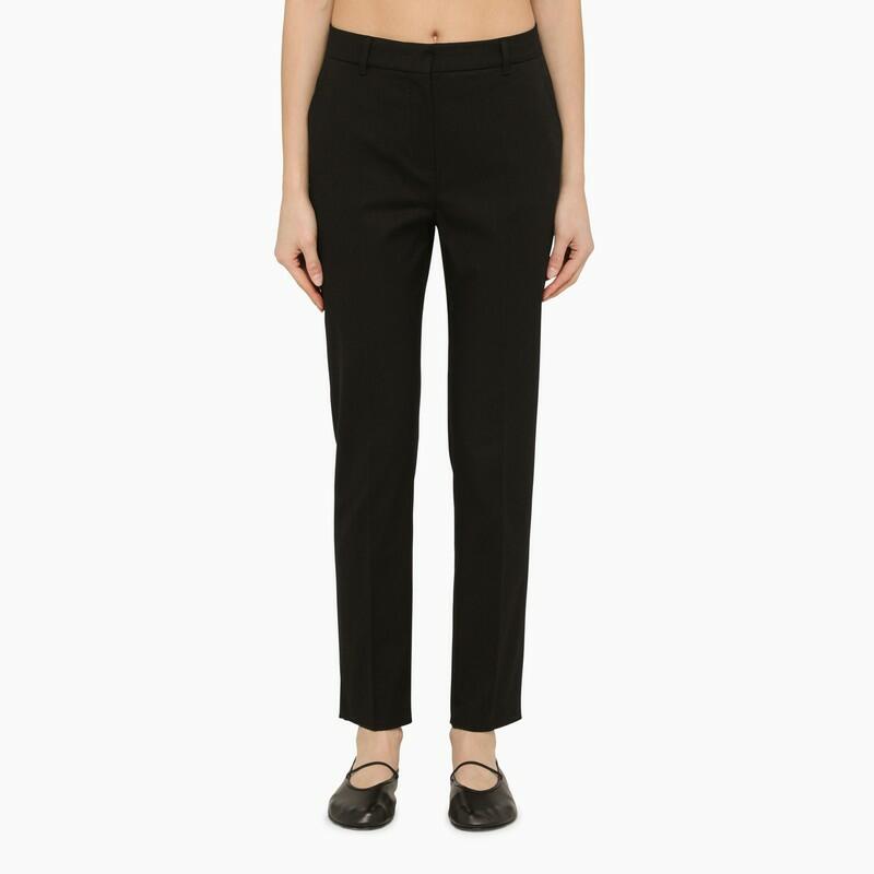 Max Mara Studio Classic black cotton trousers Cover