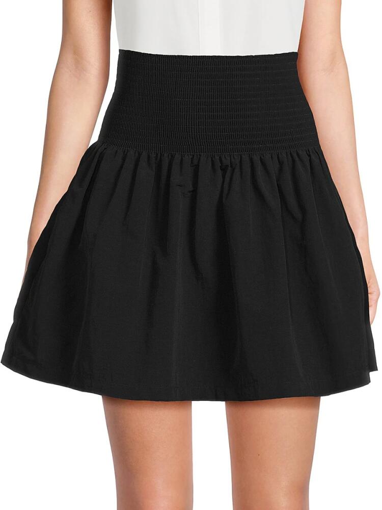 Kenzo Women's Shirred Flare Mini Skirt - Black Cover