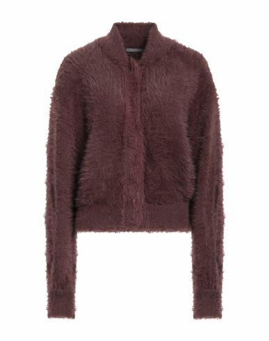 Alberta Ferretti Woman Cardigan Deep purple Polyamide, Elastane Cover