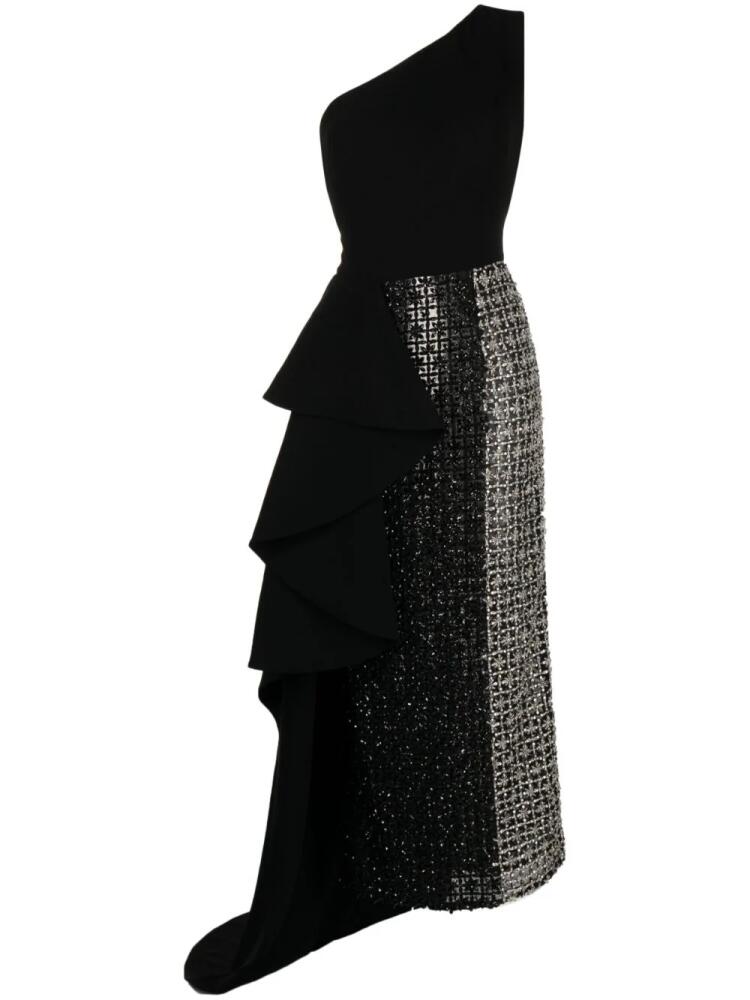 Saiid Kobeisy one-shoulder beaded dress - Black Cover