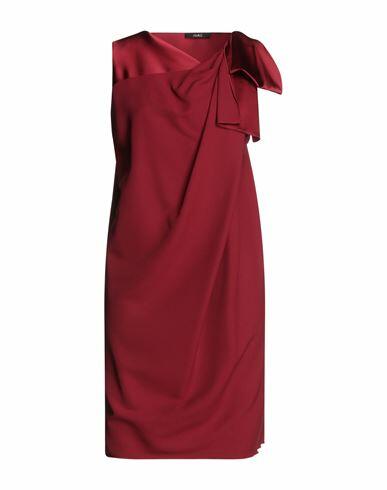 Carla G. Woman Mini dress Burgundy Acetate, Viscose, Elastane Cover