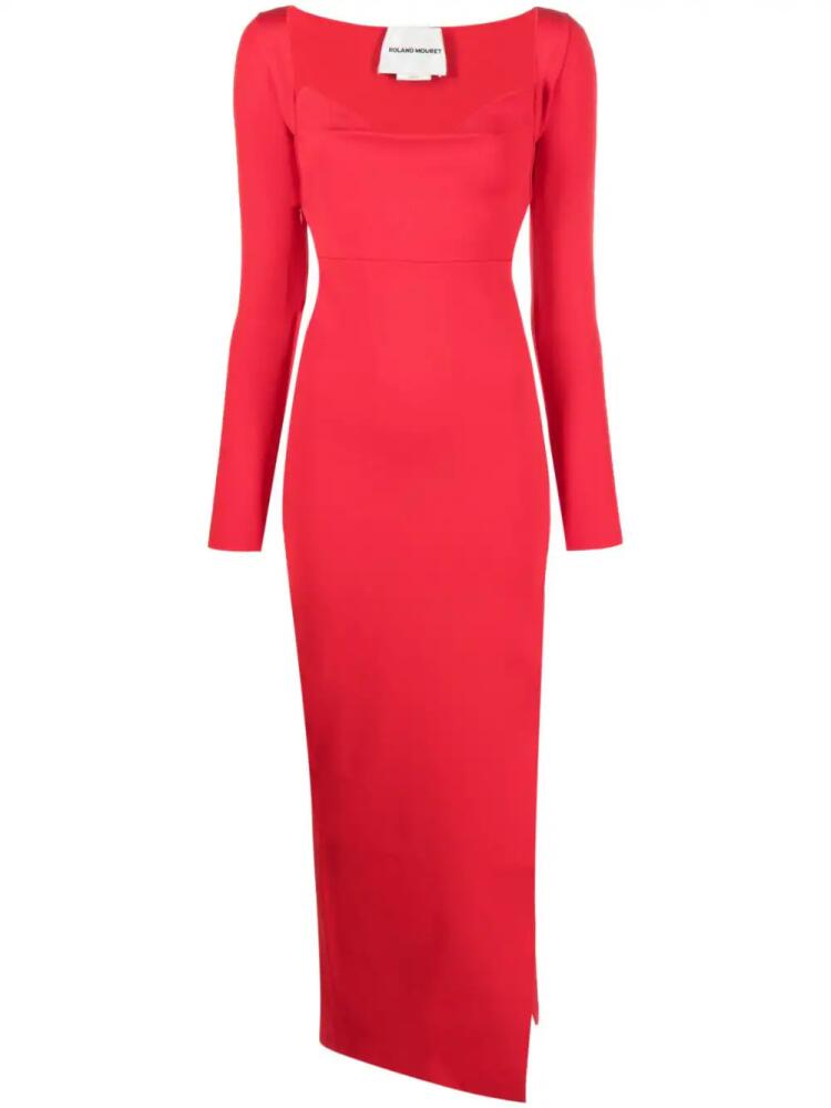 Roland Mouret Cady long-sleeves maxi dress - Red Cover