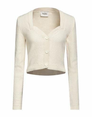 Nanushka Woman Cardigan Cream Cotton Cover