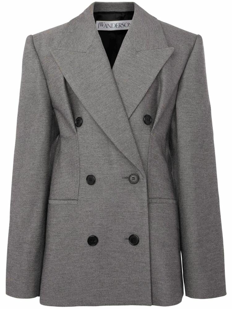 JW Anderson double-breasted hourglass blazer - Grey Cover