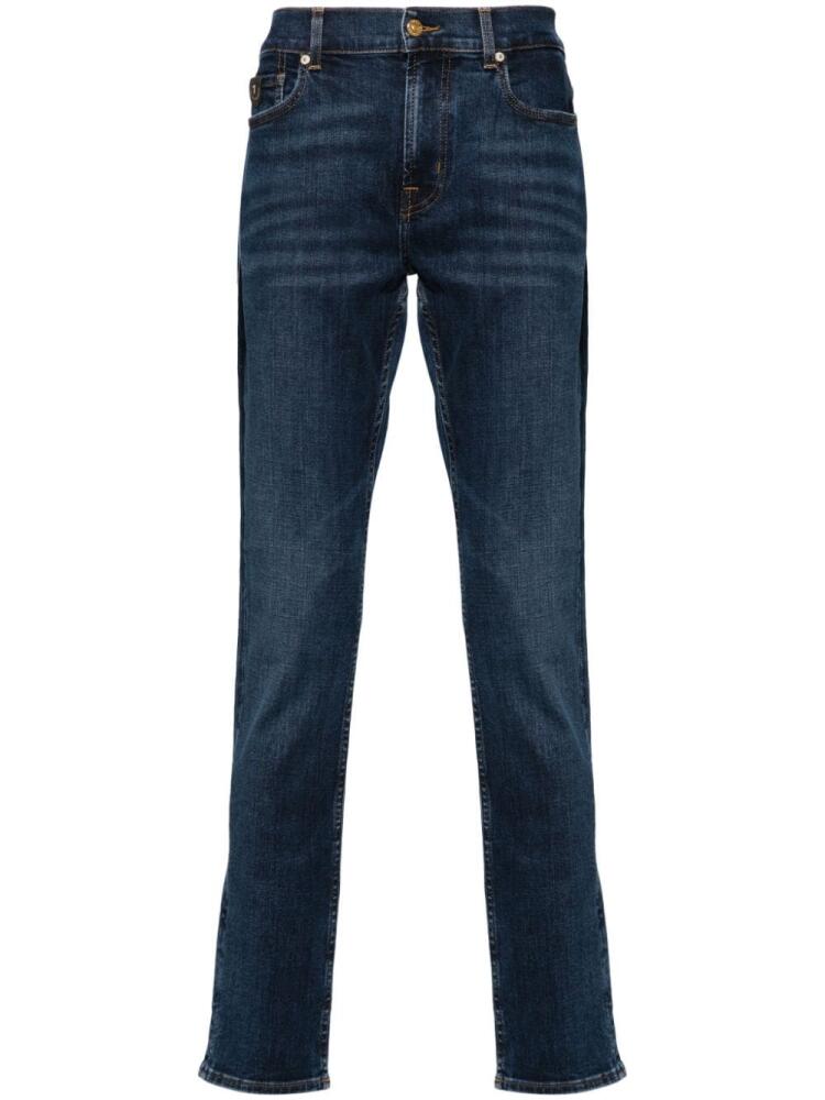 7 For All Mankind Paxtyn mid-rise skinny jeans - Blue Cover