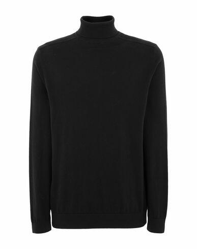 Selected Homme Man Turtleneck Black Cotton Cover