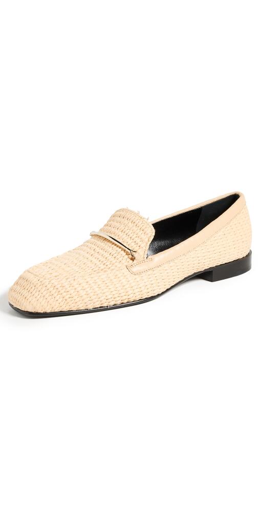 Victoria Beckham Raffia Loafers Natural Cover