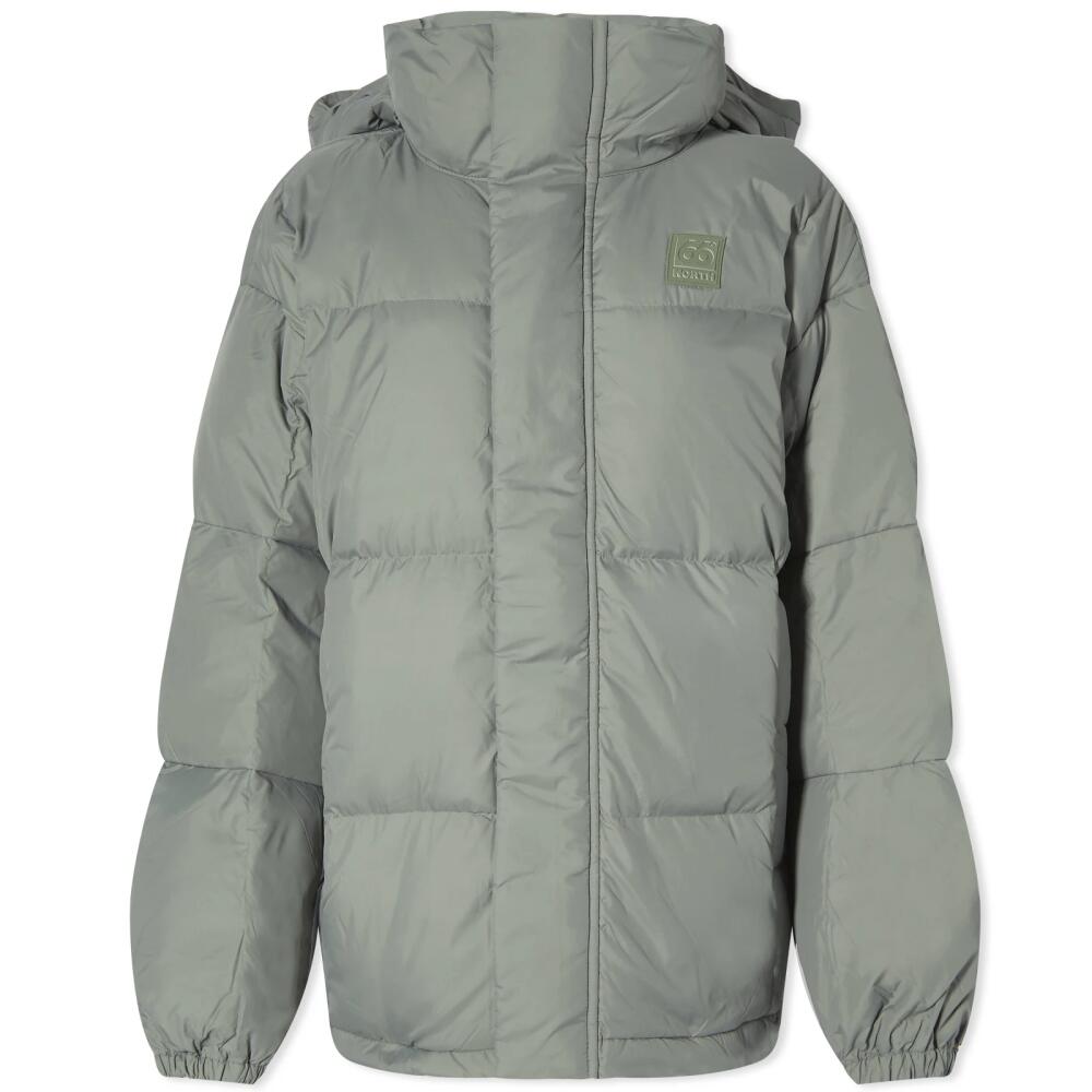 66° North Women's Dyngja Down Jacket in Glacial Clay Cover