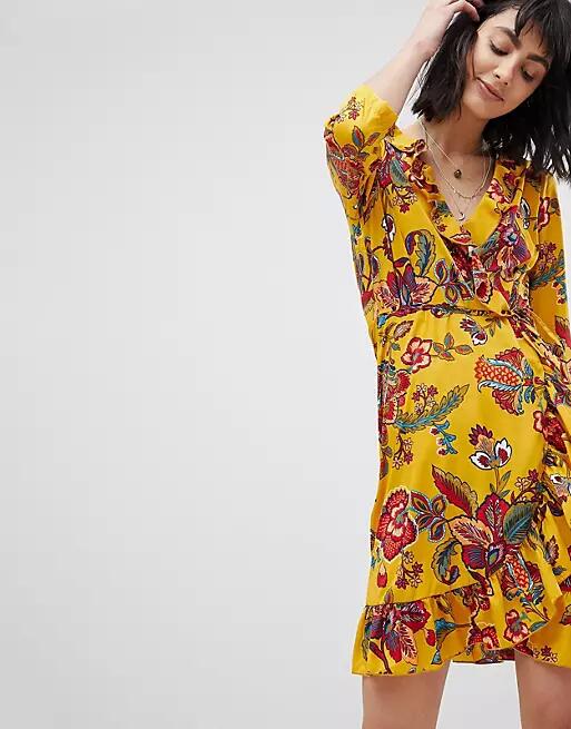 Vero Moda Floral Wrap Dresses-Multi Cover