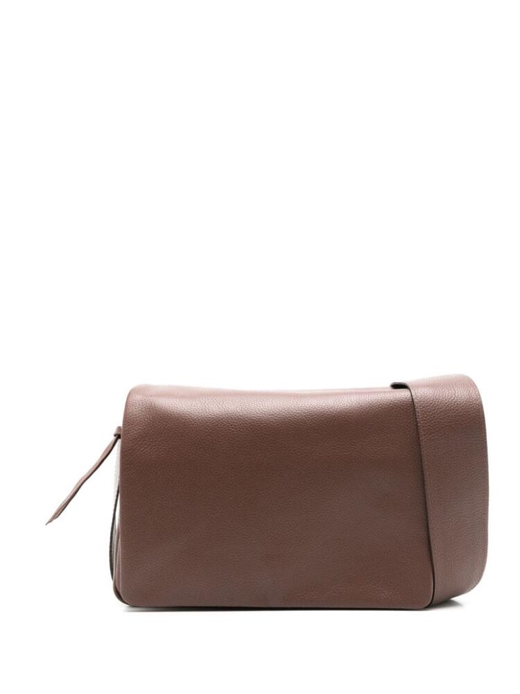 Sarah Chofakian Debby leather crossbody bag - Brown Cover