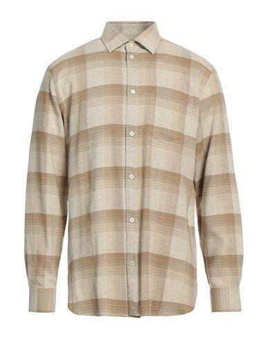 Golden Goose Man Shirt Sand Viscose, Wool Cover