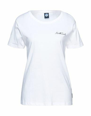 North Sails Woman T-shirt White Cotton Cover