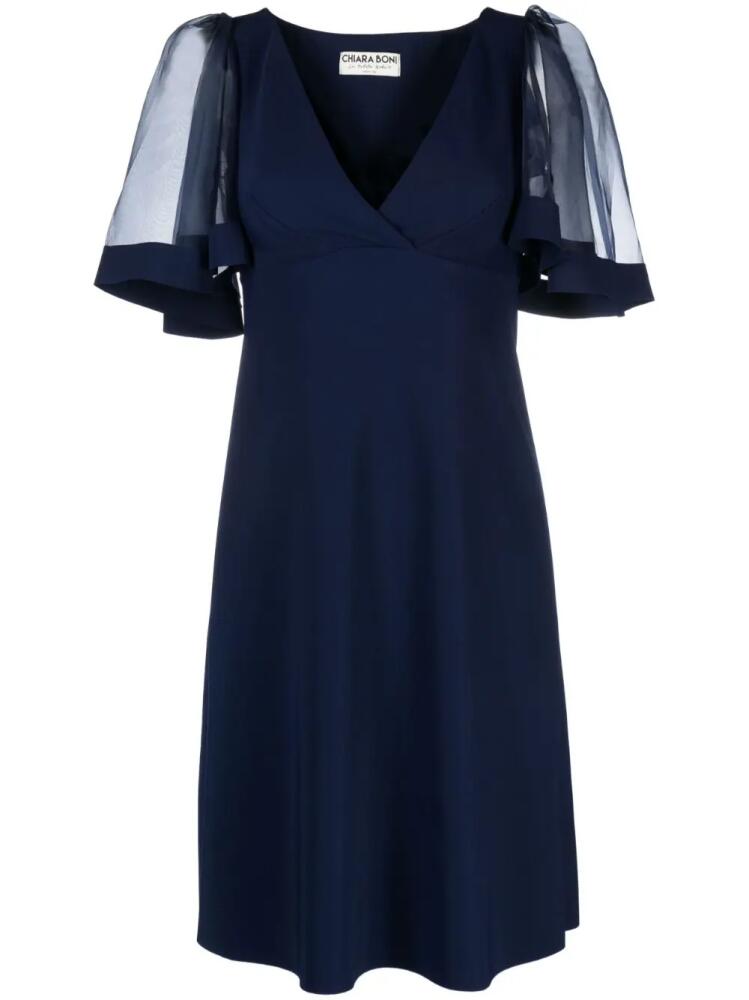 CHIARA BONI La Petite Robe Rema wide-sleeved dress - Blue Cover