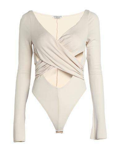 Alessandro Vigilante Woman Bodysuit Cream Polyester, Elastane Cover