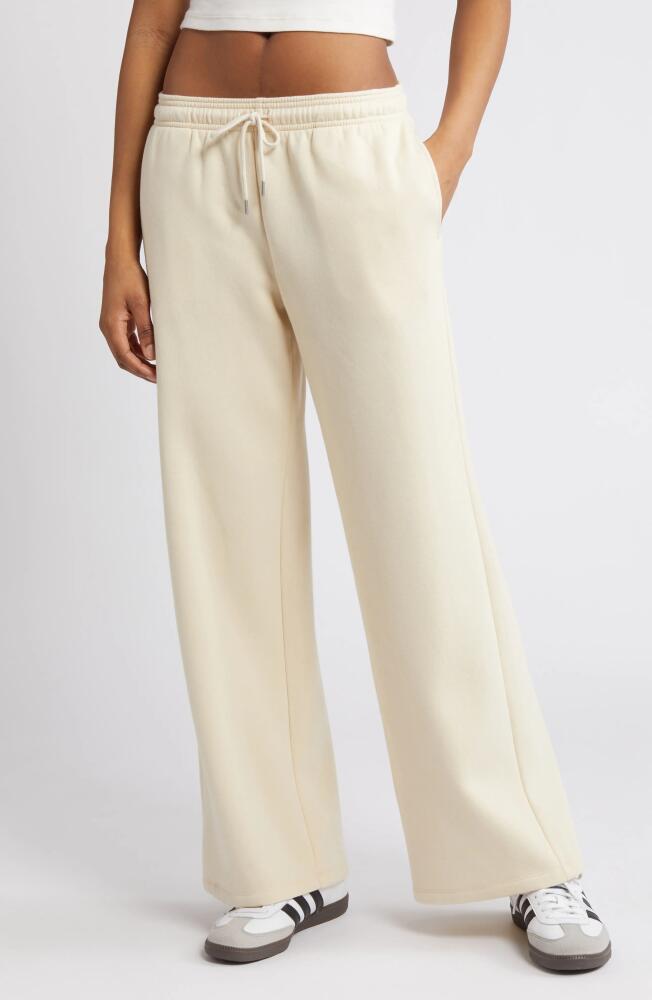 BP. Wide Leg Fleece Pants in Beige Angora Cover