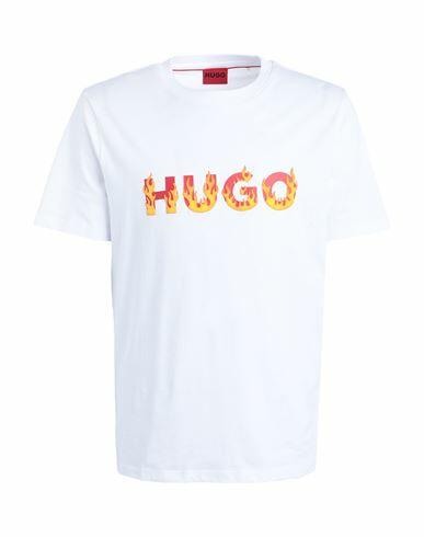 Hugo Man T-shirt White Organic cotton Cover