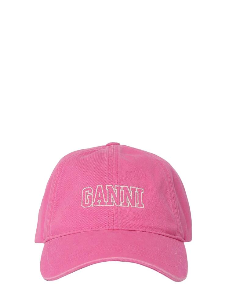 GANNI Cotton Baseball Cap Cover