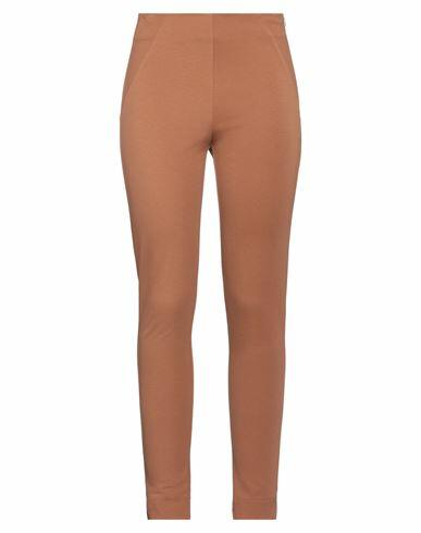 Max & Moi Woman Pants Brown Viscose, Polyamide, Elastane Cover