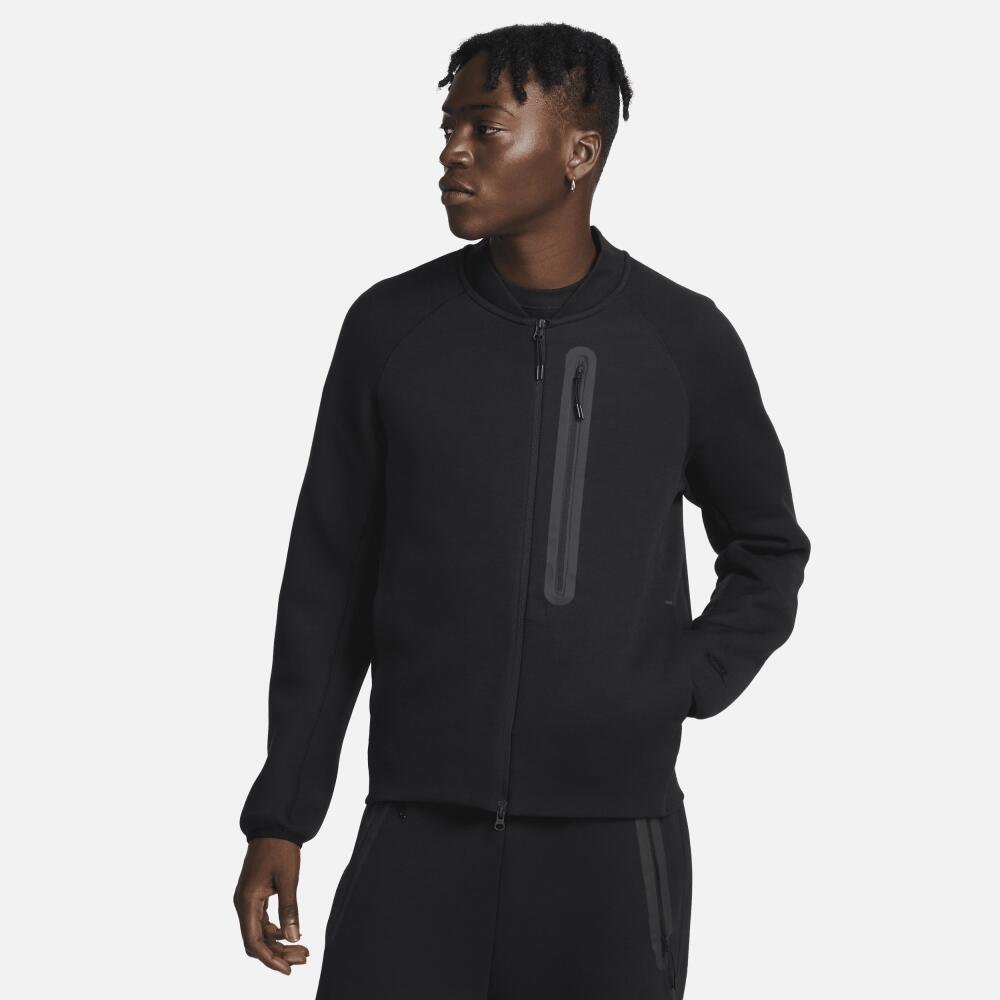 Men's Nike Sportswear Tech Fleece Bomber Jacket in Black Cover