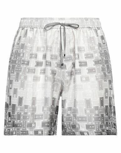 Amiri Man Shorts & Bermuda Shorts Grey Silk Cover