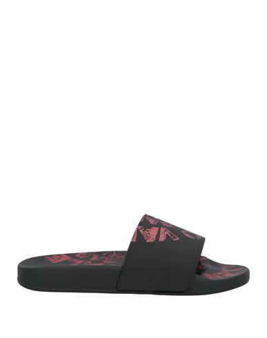 Valentino Garavani Man Sandals Black Rubber Cover