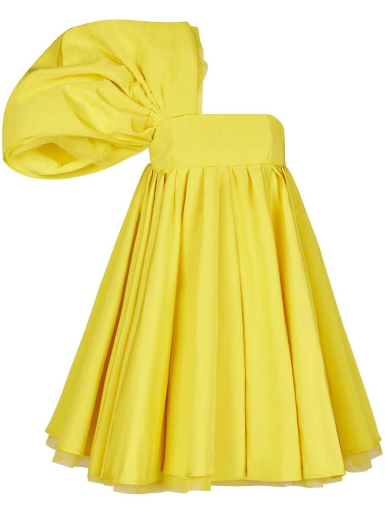 Nina Ricci asymmetric flared one-shoulder dress - Yellow Cover