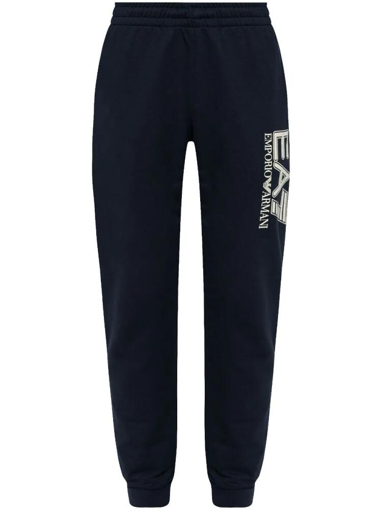 Ea7 Emporio Armani logo-print joggers - Blue Cover