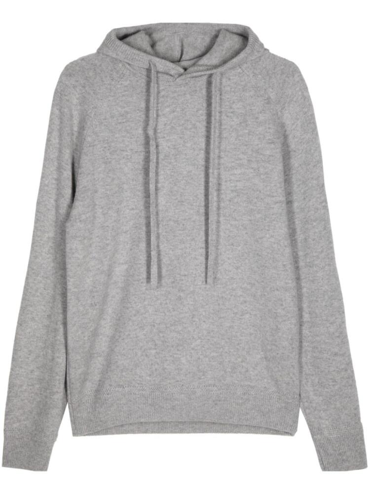 Man On The Boon. drawstring cashmere hoodie - Grey Cover