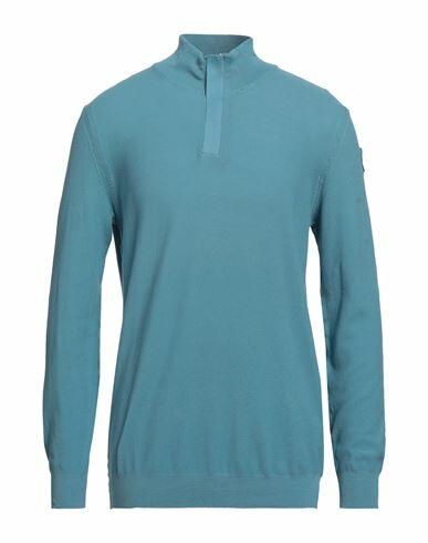 Blauer Man Turtleneck Sky blue Cotton Cover