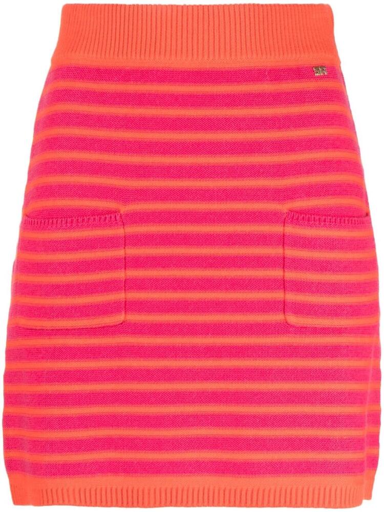 Sonia Rykiel striped knitted short skirt - Pink Cover