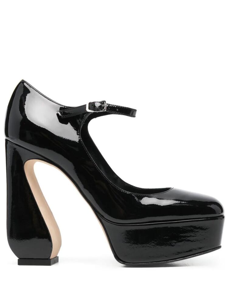 Si Rossi Si Rossi 125mm platform pumps - Black Cover