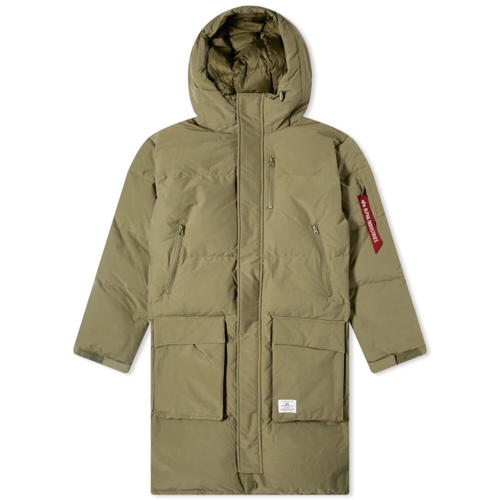 Alpha Industries Men's Puffer Parka Jacket in Og-107 Green Cover