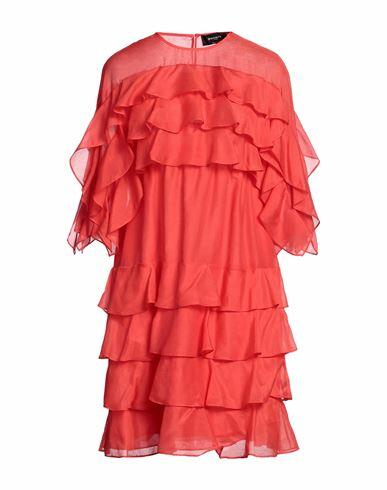 Rochas Woman Mini dress Red Cotton, Silk Cover