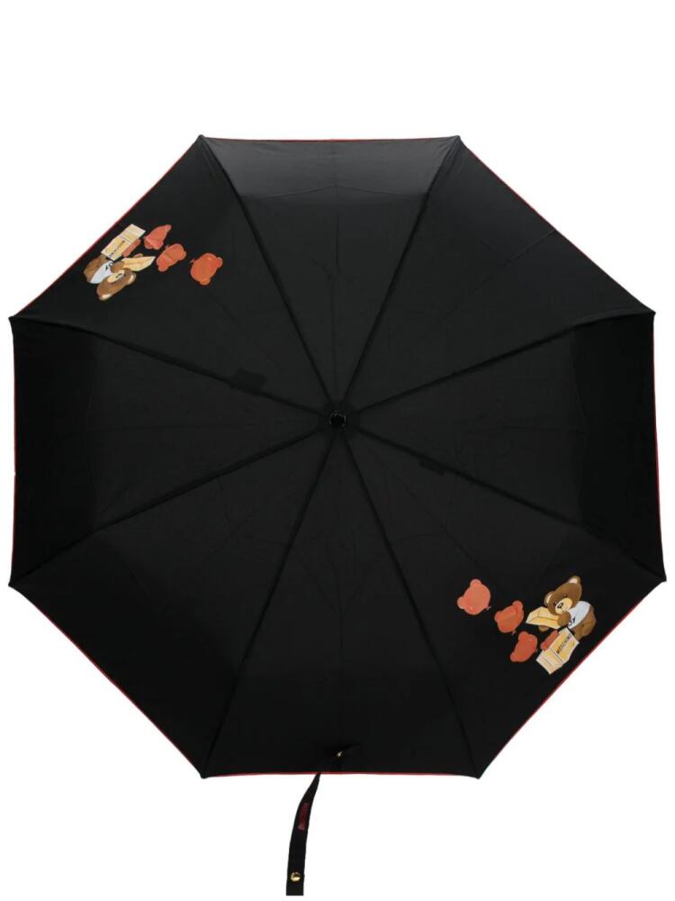 Moschino Teddy Bear compact umbrella - Black Cover