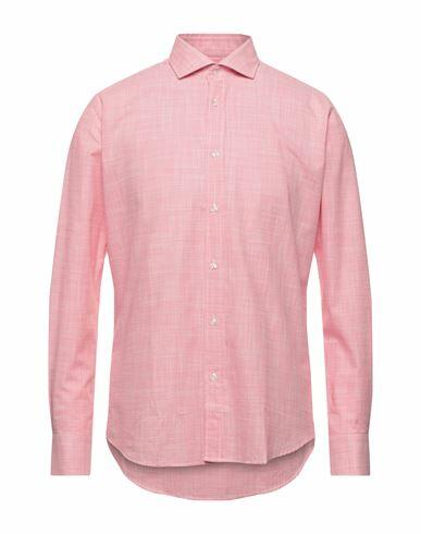 Massimo Rebecchi Man Shirt Coral Size 15 ¾ Cotton Cover