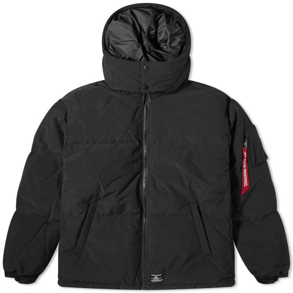 Alpha Industries Men's Puffer Parka Jacket in Black Cover