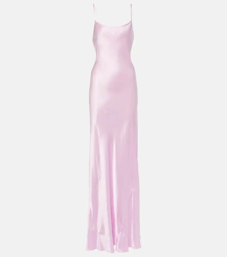 Victoria Beckham Satin maxi slip dress Cover