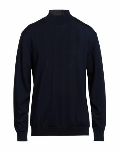 Daniele Fiesoli Man Turtleneck Navy blue Merino Wool Cover