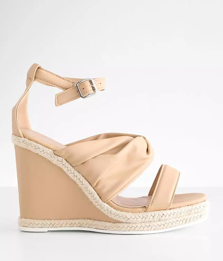 Qupid Cascade Wedge Sandal Cover