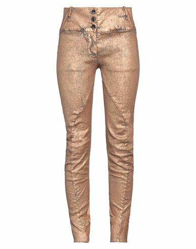 Masnada Woman Pants Bronze Cotton, Linen, Elastane Cover