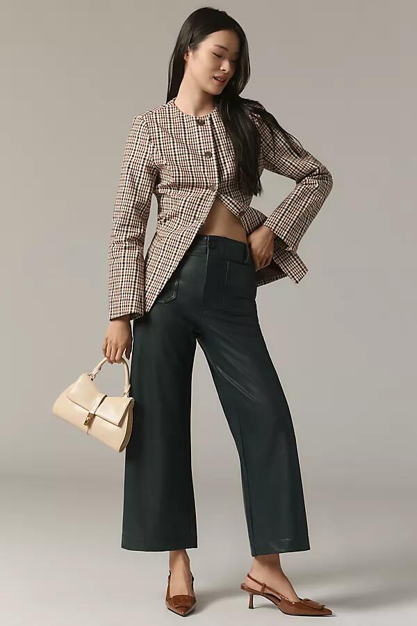 The Colette Cropped Wide-Leg Pants by Maeve: Faux Leather Edition Cover