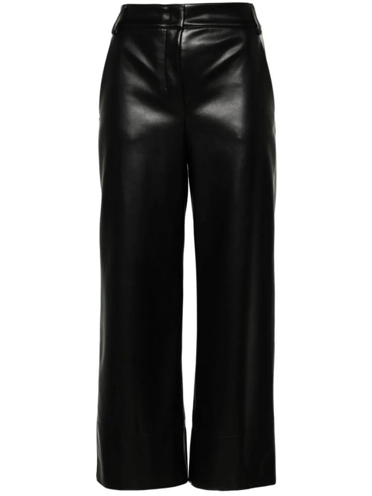 'S Max Mara faux-leather cropped trousers - Black Cover