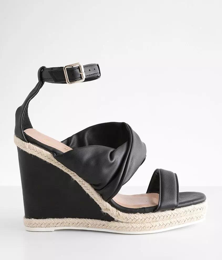 Qupid Cascade Wedge Sandal Cover