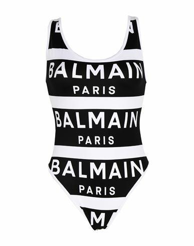 Balmain Woman One-piece swimsuit Black Polyamide, Elastane Cover