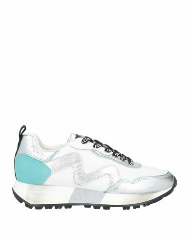 Manila Grace Woman Sneakers White Leather, Textile fibers Cover