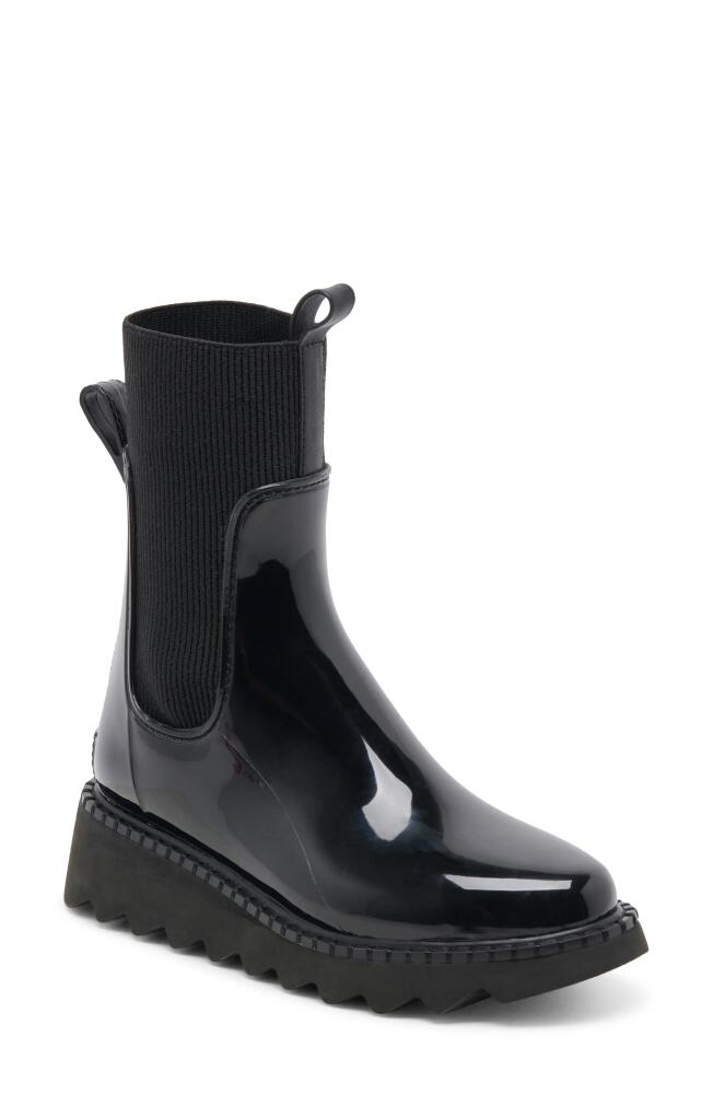 Dolce Vita Tropic H2O Waterproof Platform Bootie in Midnight Patent Stella H2O Cover