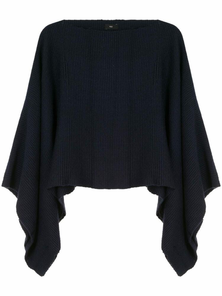 VOZ solid cropped jumper - Blue Cover